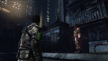 Картинка видео+игры afterfall +insanity человек оружие монстр