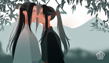 Картинка аниме mo+dao+zu+shi вэй усянь лань ванцзи