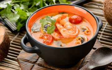 Картинка еда первые+блюда рыбный суп креветка