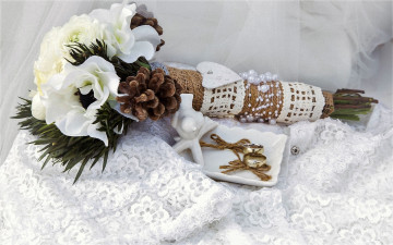 Картинка разное украшения +аксессуары +веера букет шишки кольца