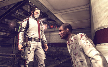 Картинка видео+игры afterfall +insanity человек оружие монстр