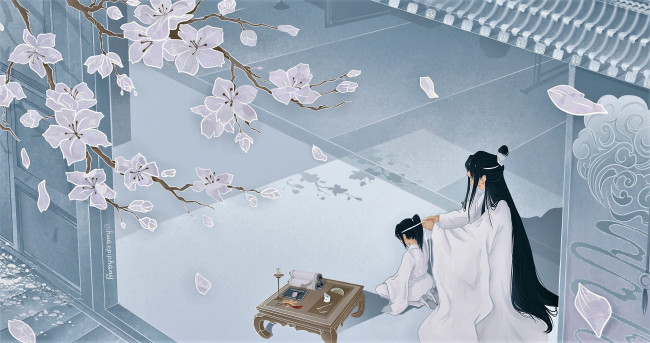 Обои картинки фото аниме, mo dao zu shi, лань, ванцзы, сычжуй