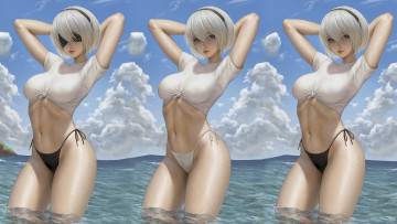 Картинка видео+игры nier automata