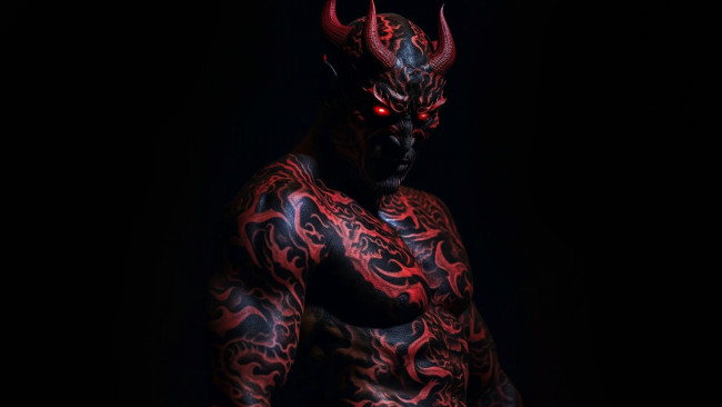 Обои картинки фото фэнтези, демоны, нейросети, графика, нейроарт, ai, art, нейронные, сети, рисунки, нейро, искусство