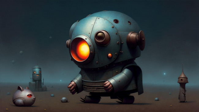 Обои картинки фото фэнтези, роботы,  киборги,  механизмы, нейросети, графика, нейроарт, ai, art, нейронные, сети, рисунки, нейро, искусство