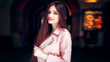 Картинка девушки -+брюнетки +шатенки шатенка куртка