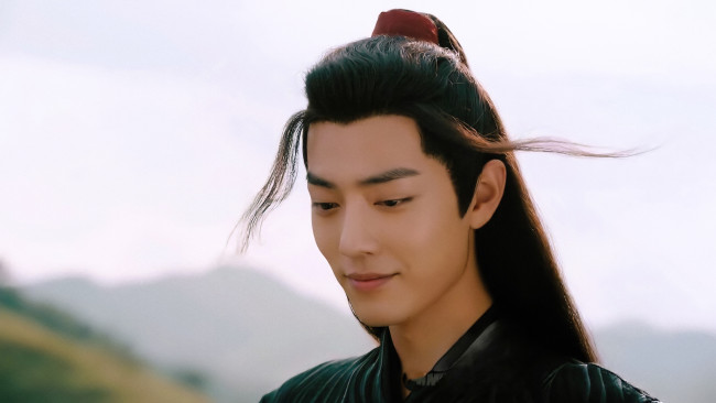 Обои картинки фото кино фильмы, the untamed, вэй, усянь, лицо, улыбка