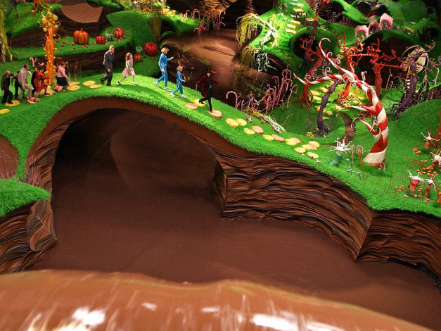 Обои картинки фото charlie, and, the, chocolate, factory, кино, фильмы