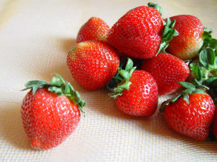 обоя еда, клубника, земляника
