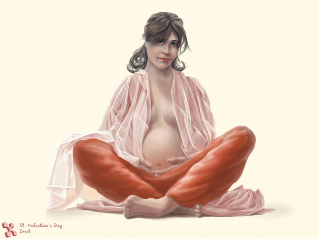 Обои картинки фото рисованные, люди