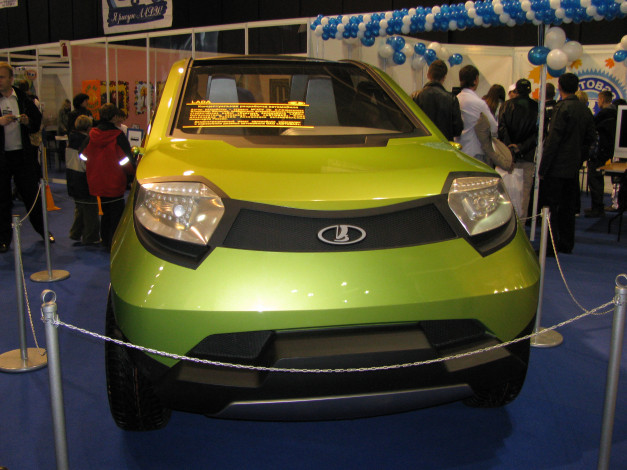 Обои картинки фото калина, концепт, автомобили, выставки, уличные, фото, lada, kalina, 4x4, -, концептуальная, разработка, владимир, филатов