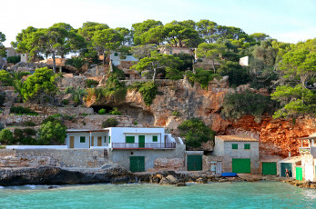 Картинка испания балеарские ва santany города улицы площади набережные о-ва дома море горы