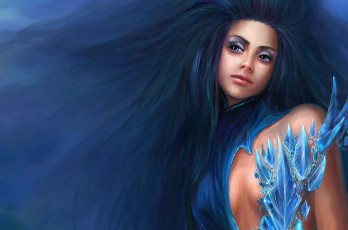 Картинка фэнтези девушки кристаллы