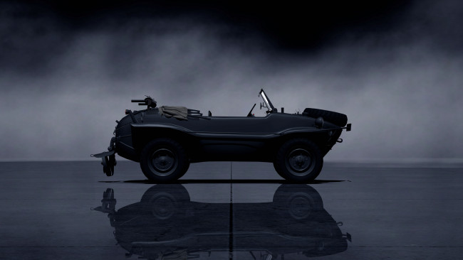 Обои картинки фото автомобили, 3д, kubelwagen