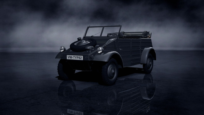 Обои картинки фото автомобили, 3д, kubelwagen