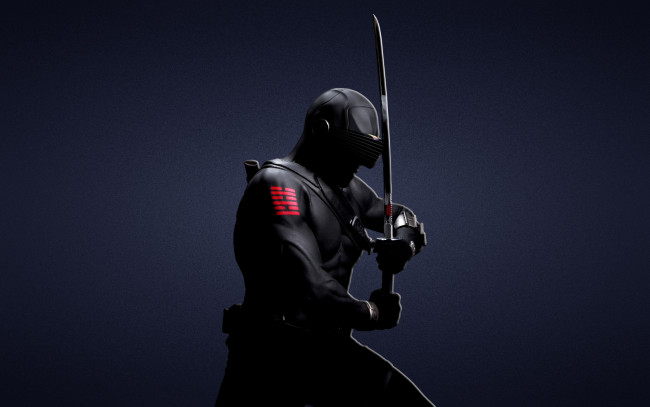 Обои картинки фото бросок, кобры, кино, фильмы, joe, the, rise, of, cobra, меч, ниндзя