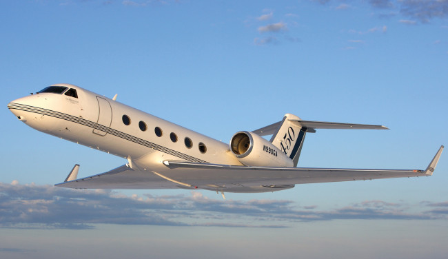 Обои картинки фото gulfstream, g450, авиация, пассажирские, самолёты, средний, самолёт, бизнес-класс, сша, турбовентиляторный, двухмоторный