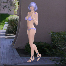 Картинка 3д+графика люди+ people девушка улыбка взгляд