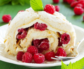 Картинка еда пирожные +кексы +печенье рулет малина