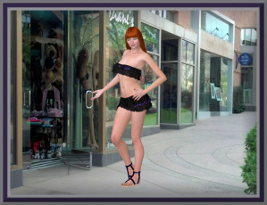 Картинка 3д+графика люди+ people взгляд девушка