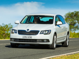 Картинка автомобили skoda skodа superb au-spec 2014г светлый