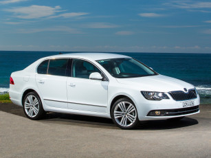 Картинка автомобили skoda skodа superb au-spec 2014г светлый