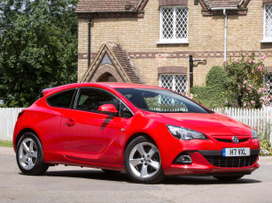 Картинка автомобили vauxhall красный biturbo gtc astra
