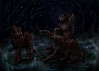 Картинка рисованные животные +коты коты