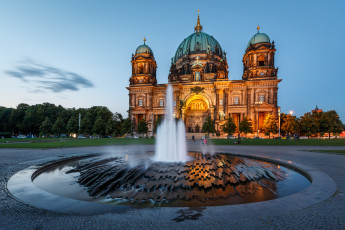 Картинка berlin+cathedral+-+berlin +germany города берлин+ германия germany berlin berliner dom берлин берлинский кафедральный собор фонтан cathedral