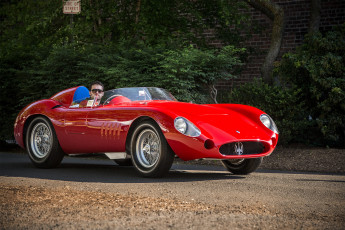 Картинка maserati+300s +1957 автомобили maserati автопробег выставка автошоу