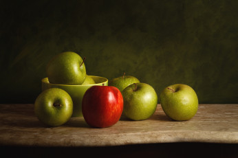 Картинка еда Яблоки плоды
