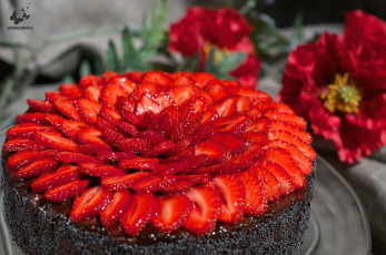 Картинка еда торты клубника