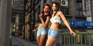 Картинка 3д+графика люди+ people девушки взгляд