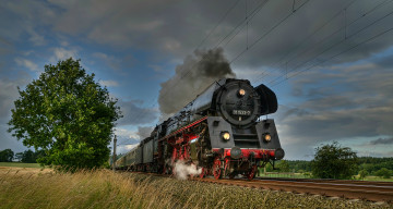 Картинка техника паровозы рельсы дорога железная вагоны