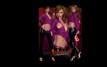 обоя 3д графика, люди , people, взгляд, девушки