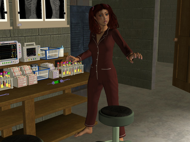 Обои картинки фото 3д графика, люди , people, девушка, взгляд