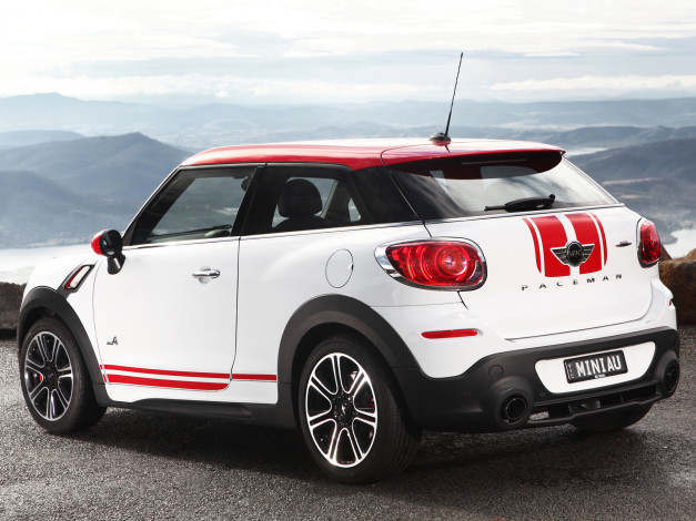 Обои картинки фото автомобили, mini, au-spec, cooper, john, светлый, r61, paceman, works