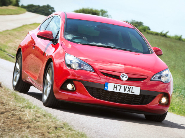 Обои картинки фото автомобили, vauxhall, astra, gtc, biturbo, красный