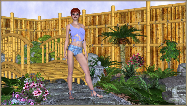 Обои картинки фото 3д графика, люди , people, взгляд, девушка