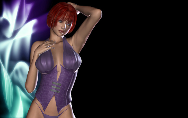 Обои картинки фото 3д графика, люди , people, девушка, взгляд