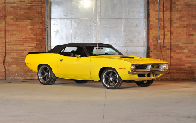 Обои картинки фото 1970 plymouth barracuda convertible, автомобили, plymouth