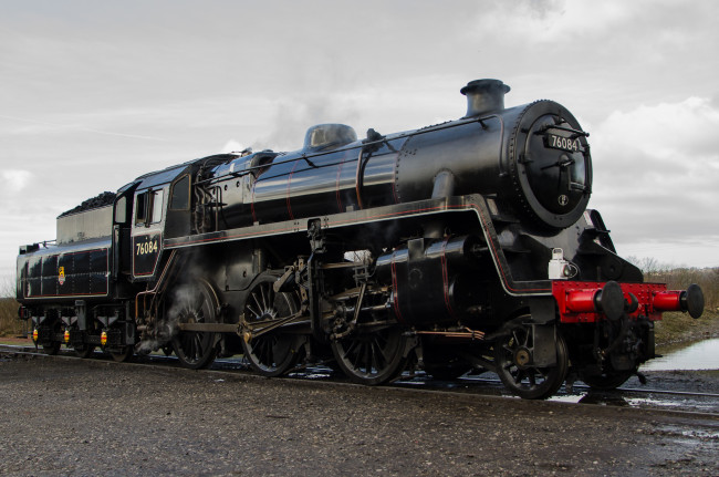 Обои картинки фото техника, паровозы, паровоз, рельсы, дорога, железная