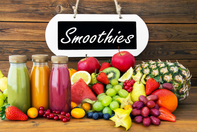 Обои картинки фото еда, напитки,  сок, fruits, juice, fresh, сок, ягоды, фрукты, smoothies