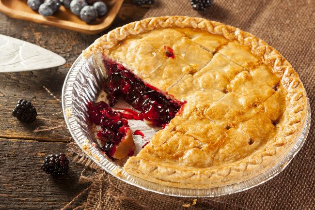 Обои картинки фото еда, пироги, черника, черничная, начинка, выпечка, пирог
