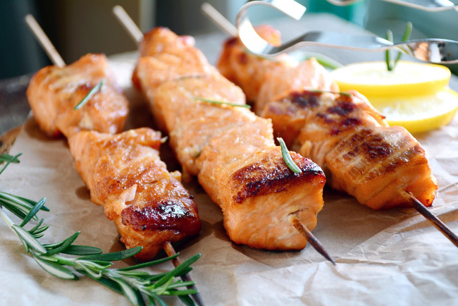 Обои картинки фото еда, шашлык,  барбекю, мясо