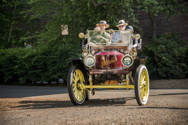 Обои картинки фото stanley steamer, автомобили, выставки и уличные фото, автопробег, выставка, автошоу