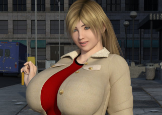 Картинка 3д+графика люди+ people фон взгляд девушка