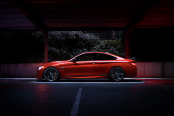 Картинка автомобили bmw m4 f82 2014г красный coupе schnitzer ac