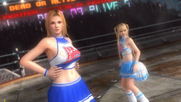 обоя видео игры, dead or alive 5, девушки, фон, взгляд