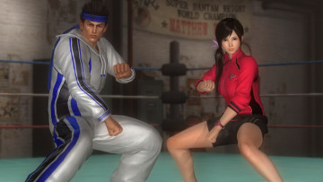 Картинка видео+игры dead+or+alive+5 парень фон взгляд девушка поза